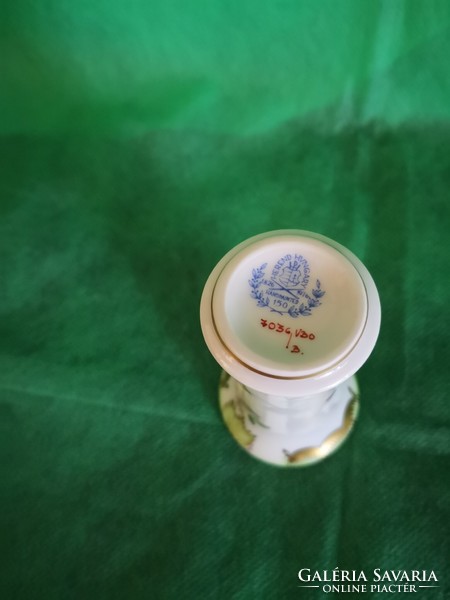 Herendi VBO (Victoria) porcelán 'ibolya' kisváza (Viktória)