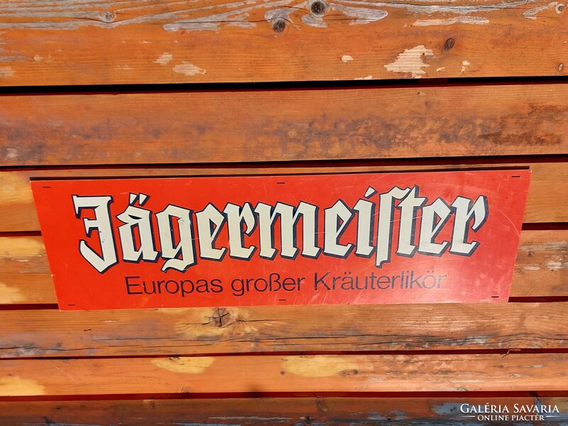 Régi Jägermeister tábla. 70 cm×22 cm.
