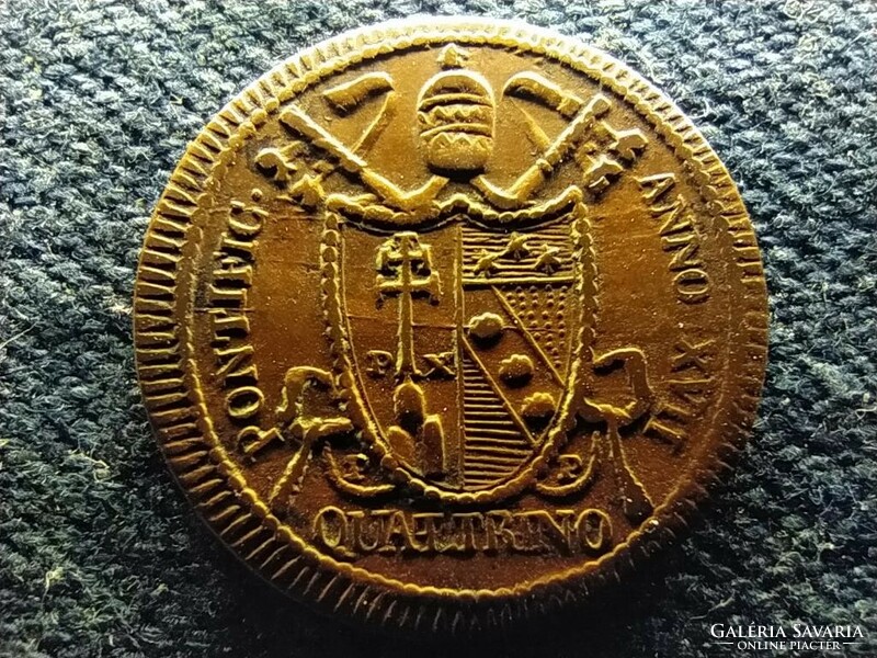 Pápai állam VII. Pius 1 Quattrino 1816 R  (id65107)