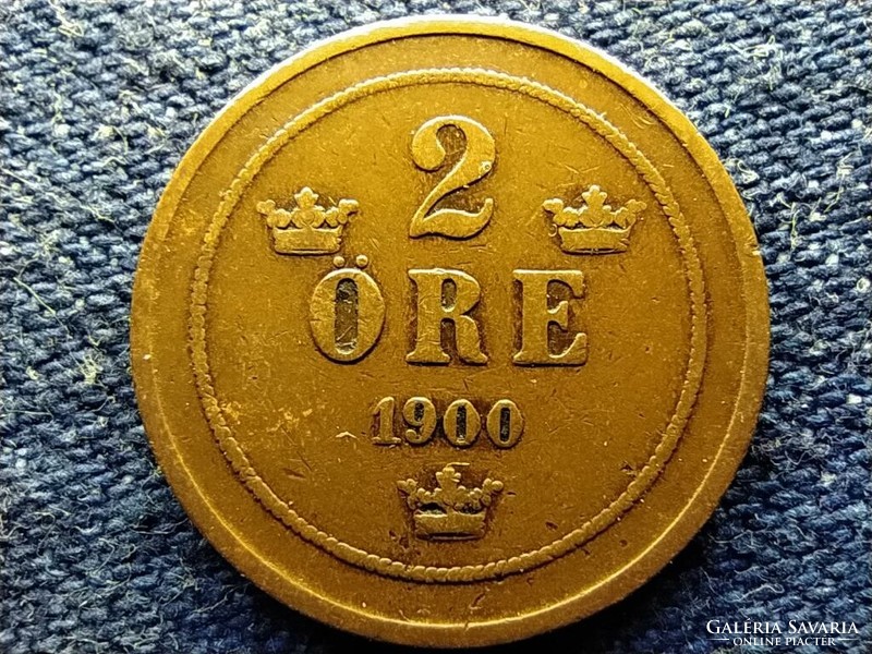 Sweden ii. Oszkár (1872-1907) 2 coins 1900 (id78396)