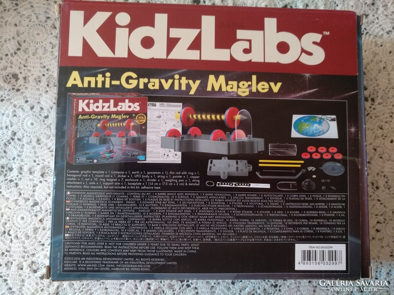 KidzLabs, mágneses fizikai kísérletek gyerekeknek, tudományos játék, alkudható