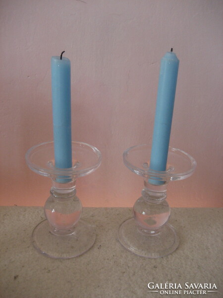 Glass candle holder 2 pieces