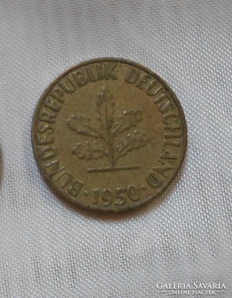 Német pénz – érme, 5 Pfennig (G, Karlsruhe)