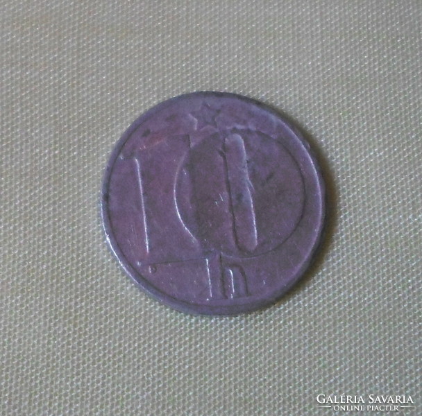 Czechoslovakian money - coin, 10 hellers / hellers (1976)