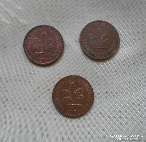 Német pénz – érme, 1 Pfennig (J, Hamburg)