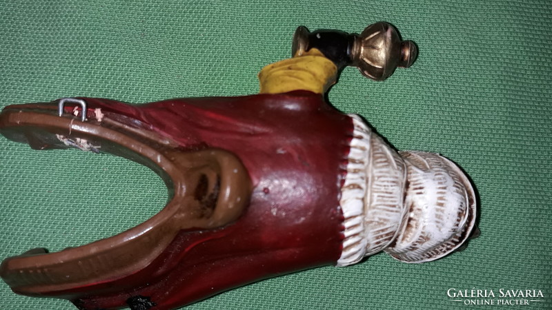 Antik olasz CHROMOPLASTO játék /BETHLEHEM figura BOLDIZSÁR tevén 20cm szép állapotban  képek szerint