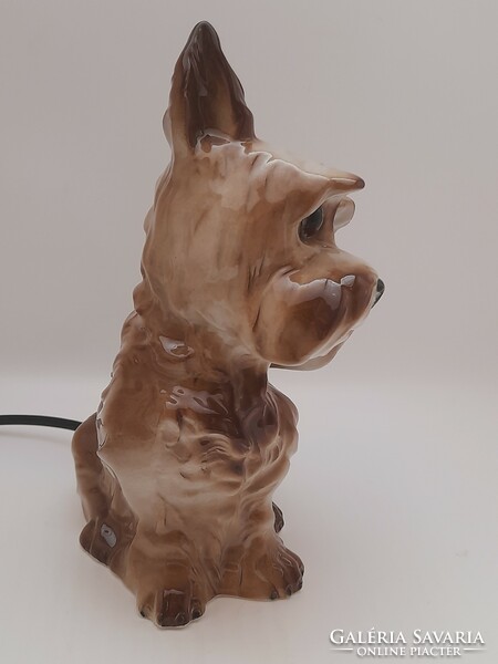 Dog porcelain mood lamp, 22 cm