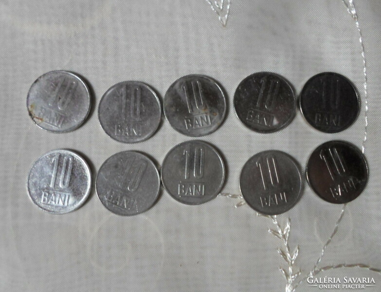 Romanian money - coin, 10 bani