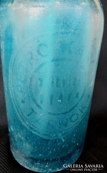 DT/305. – Retro 1 literes kék szódásüveg