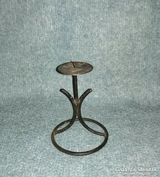 Retro wrought iron candle holder 15 cm (kv)