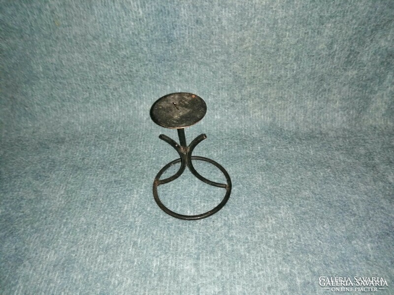 Retro wrought iron candle holder 15 cm (kv)