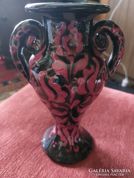 Gyönyörű Fejes Sándor kerámia váza 1940-es évek