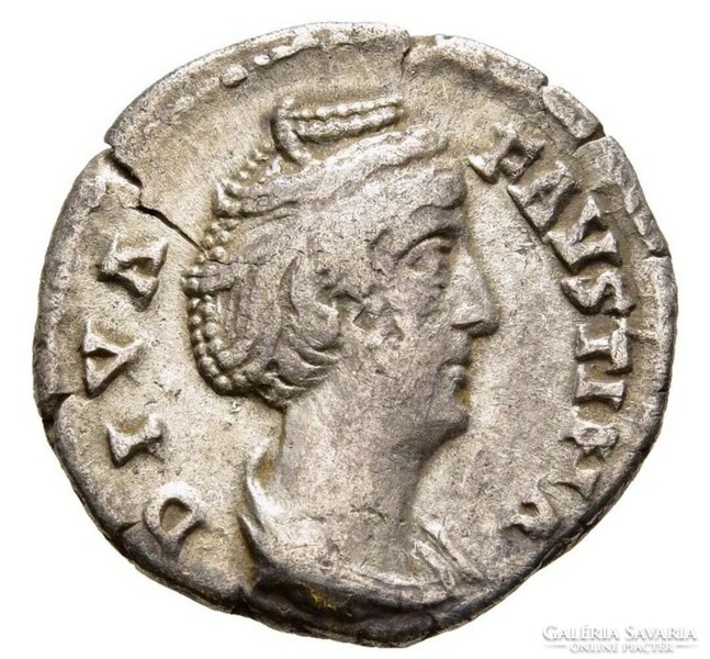 DIVA FAVSTINA i.sz 140 Denar Római Birodalom AVGVSTA ezüst