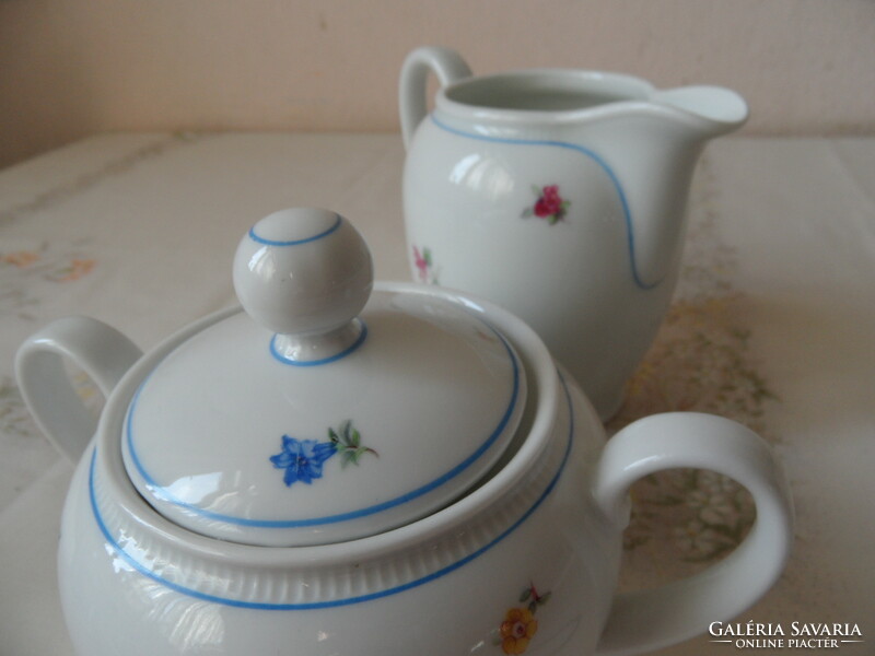 Bavaria porcelain sugar bowl and spout