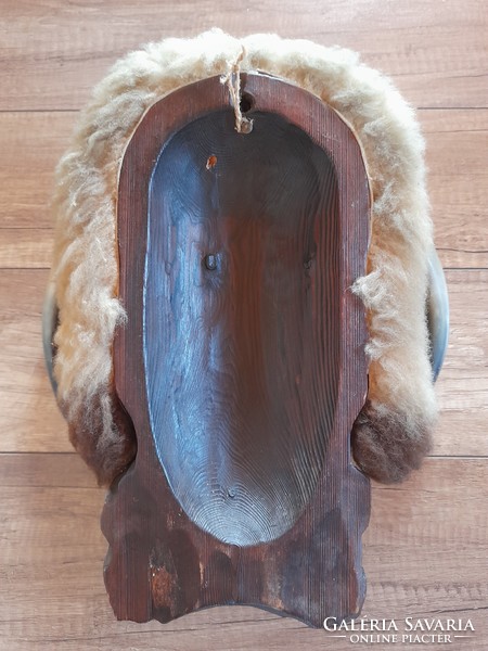 Old craftsman wooden buso wall mask