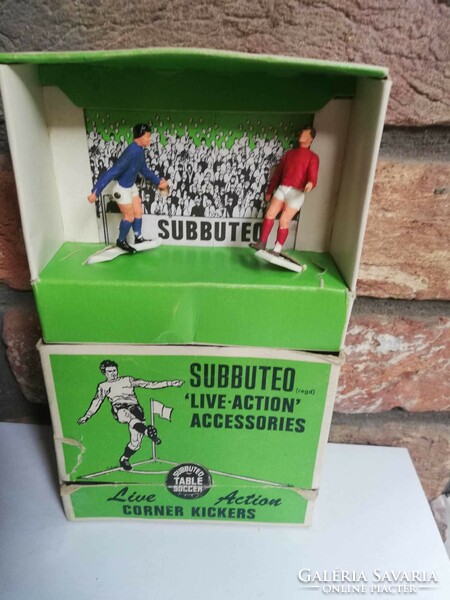 SUBBUTEO-Régi műanyag  mini focista figurák eredeti dobozukban
