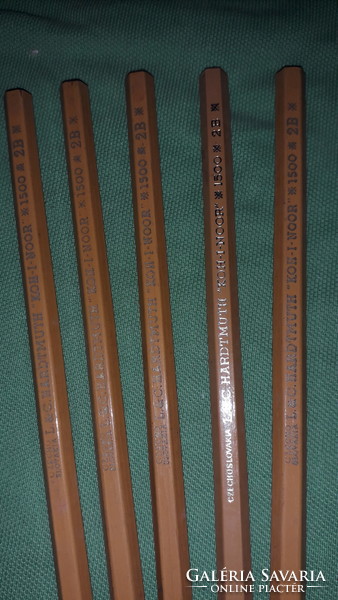 Old quality koh - i - noor Czechoslovak graphite pencil 2 b 5 pcs in one set according to the pictures