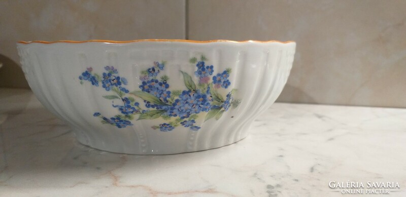 Old Zsolnay forget-me-not bowl / 20 cm /