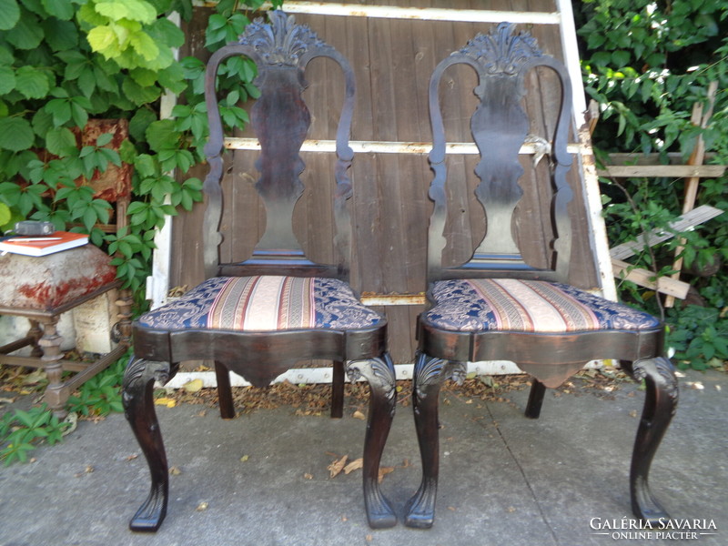 Pair of carved chairs