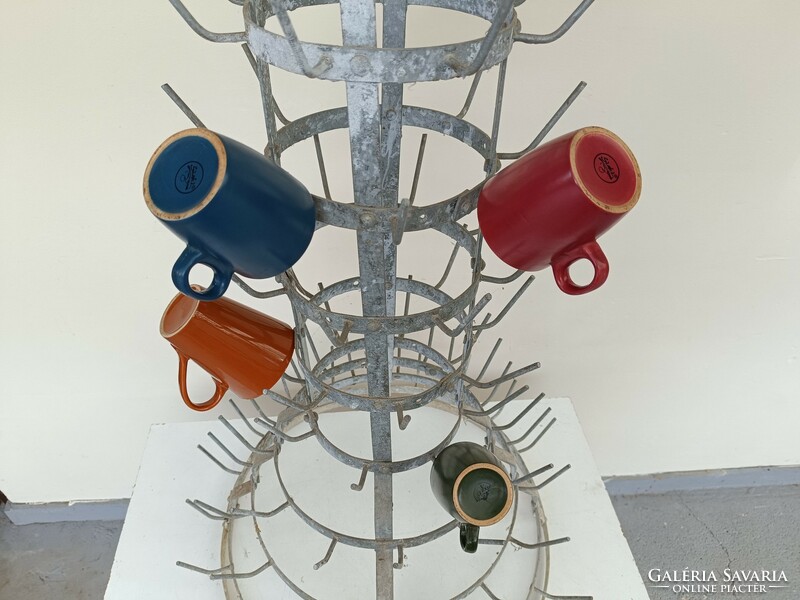 Antik üvegszárító csésze tartó állvány dekoratív konyhai eszköz 500 7897
