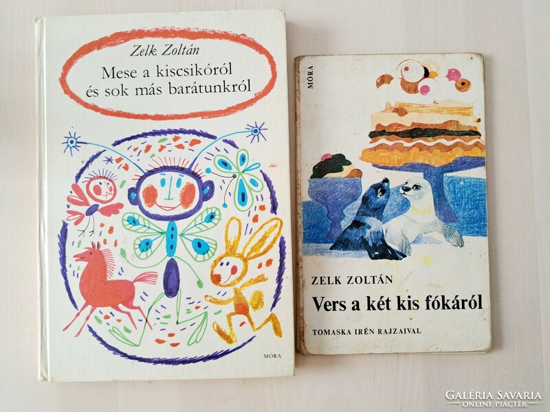 Zoltán Zelk: a poem about the two little seals and a tale about the little foal and many other friends, retro storybooks