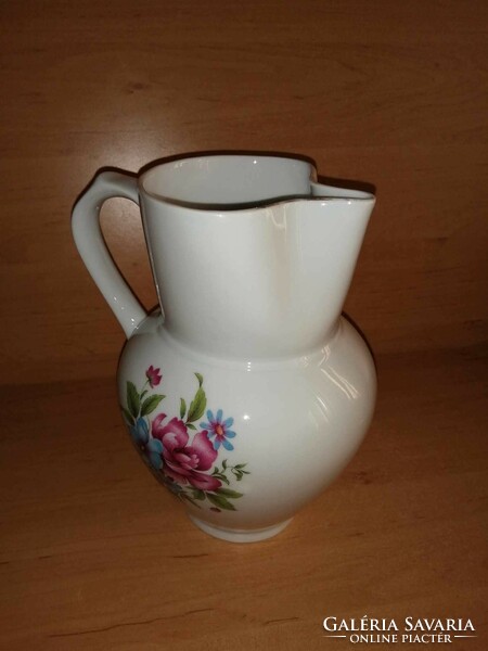 Alföldi porcelain jug with flower pattern - 21 cm high (n)