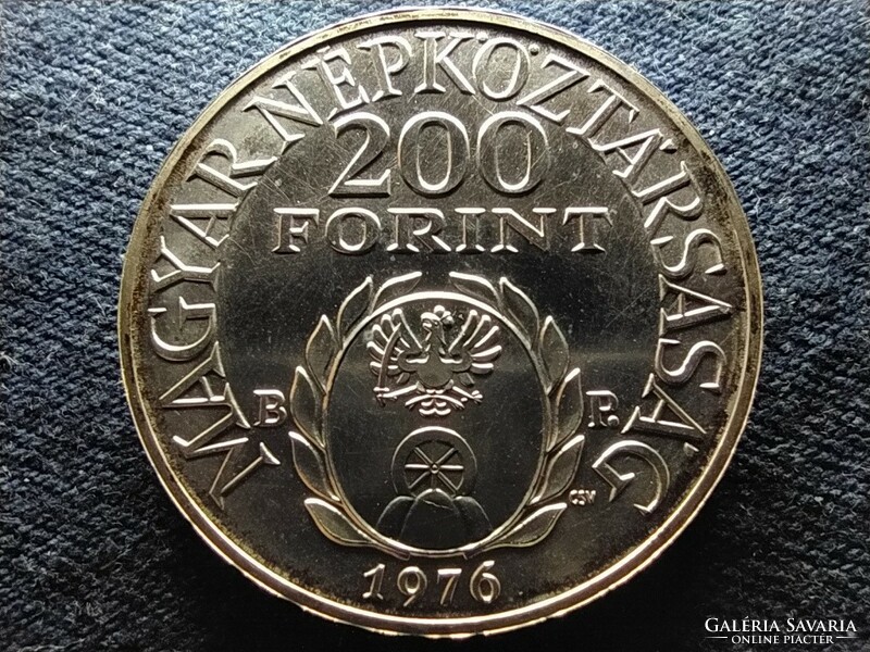 II. 300th Anniversary of the Birth of Ferenc Rákóczi.640 Silver 200 HUF 1976 bp bu (id62377)