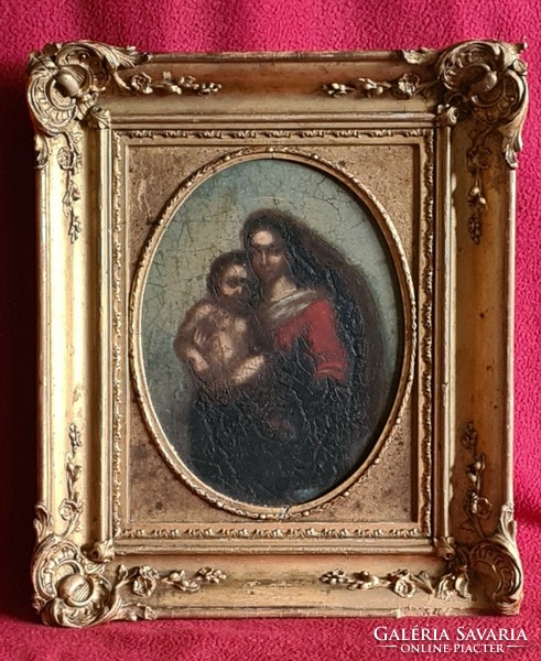 XVII-XVIII. századi művész : Mária és a kis Jézus