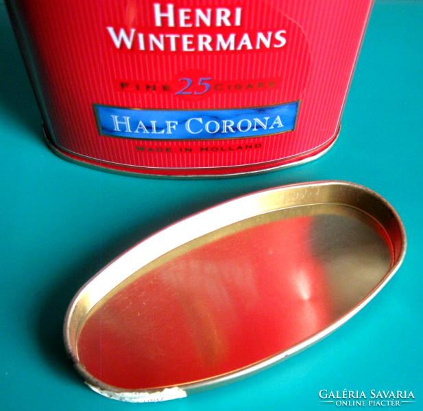 Retro - Henri Wintermans - HALF CORONA – üres szivar fémdoboz