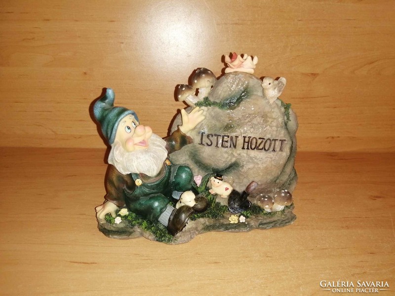 Resin statue with welcome inscription - 18*16 cm (27/d)