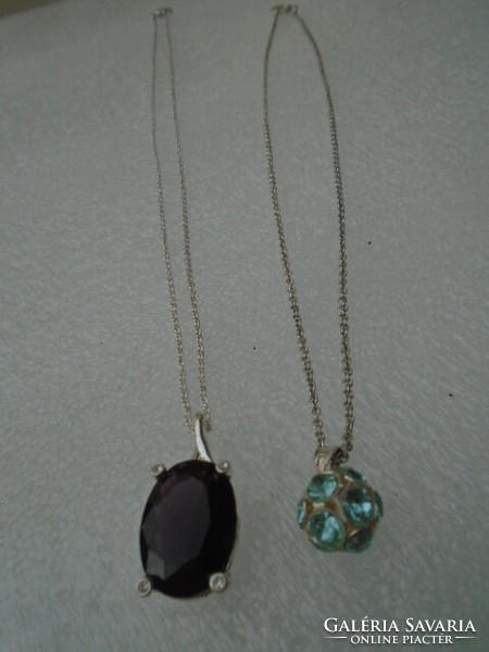 2 Swedish Scandinavian luxury jewelry chain/collier with deep dove blood gemstone, brand new