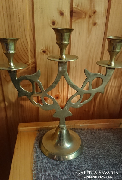 Table brass candle holder