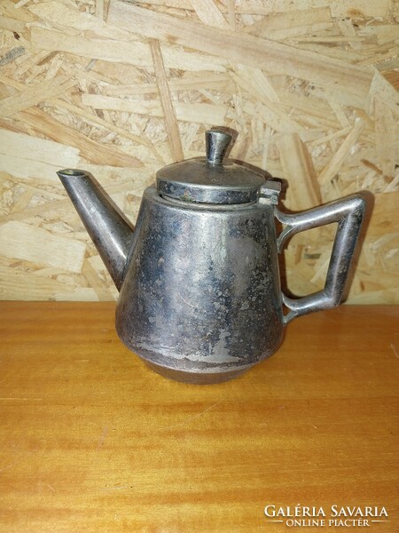 Old alpaca teapot