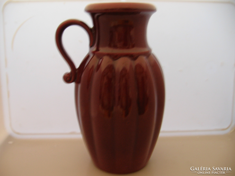 Retro scheurich burgundy vase 492-26