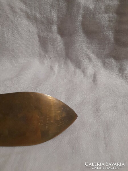 Indian, copper, richly decorated, marked ashtray, ashtray 12.5 cm long