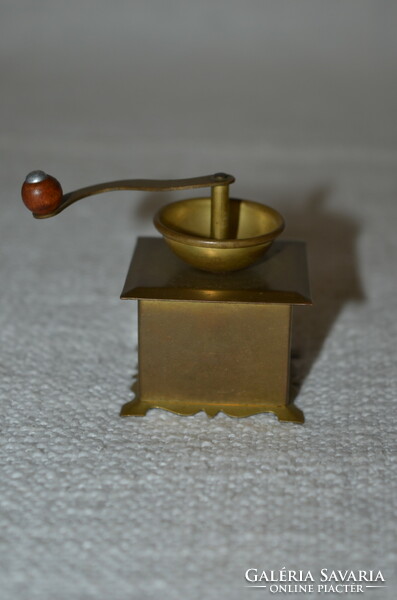 Mini copper coffee grinder ornament