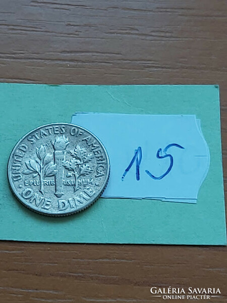 Usa 10 cent dime 1967 franklin d. Roosevelt, copper-nickel 15