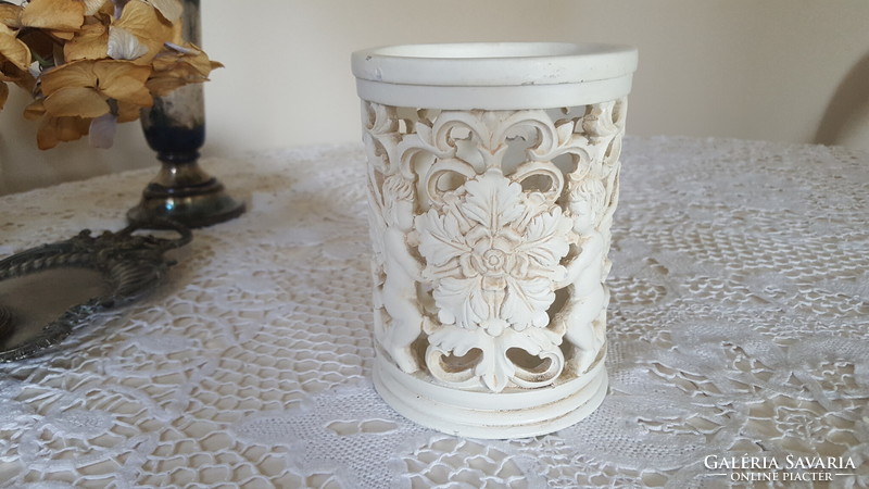 Wonderful openwork, lace angelic floral candle holder, candle holder