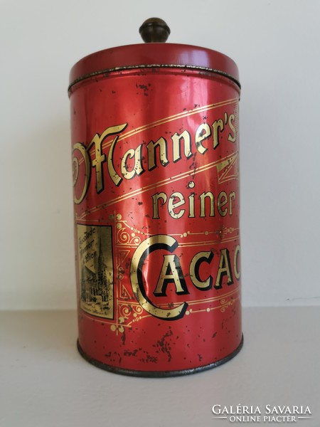 Manner's reiner cacao wien metal box 12x12x22 cm