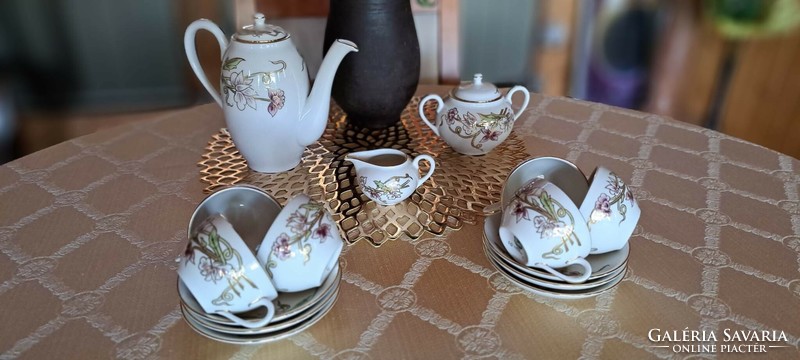 Zsolna spring pattern 24 carat perfect coffee set for sale