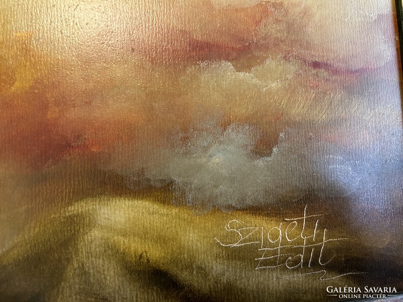 Island edit: cloud dance oil painting