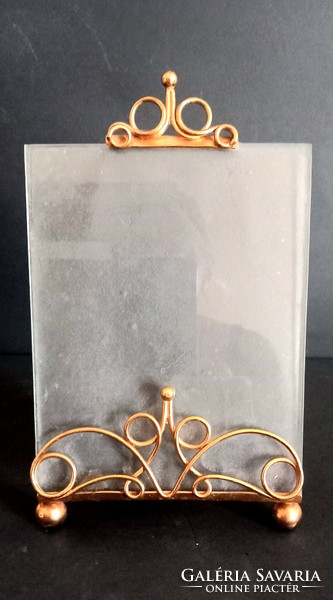 Art Nouveau copper table picture frame negotiable