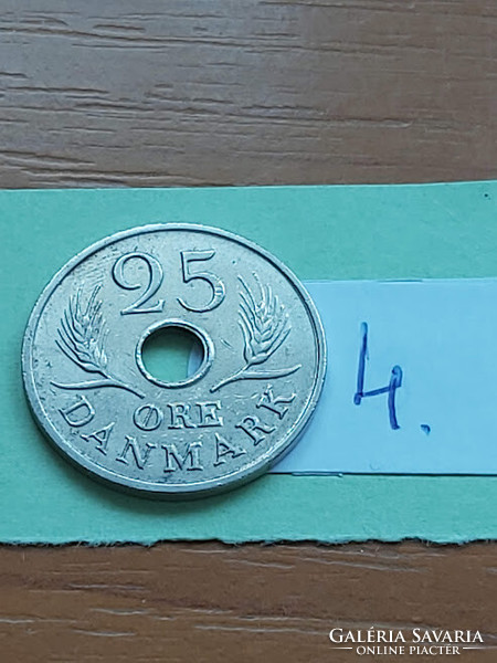 Denmark 25 öre 1967 copper-nickel, ix. King Frederick IV