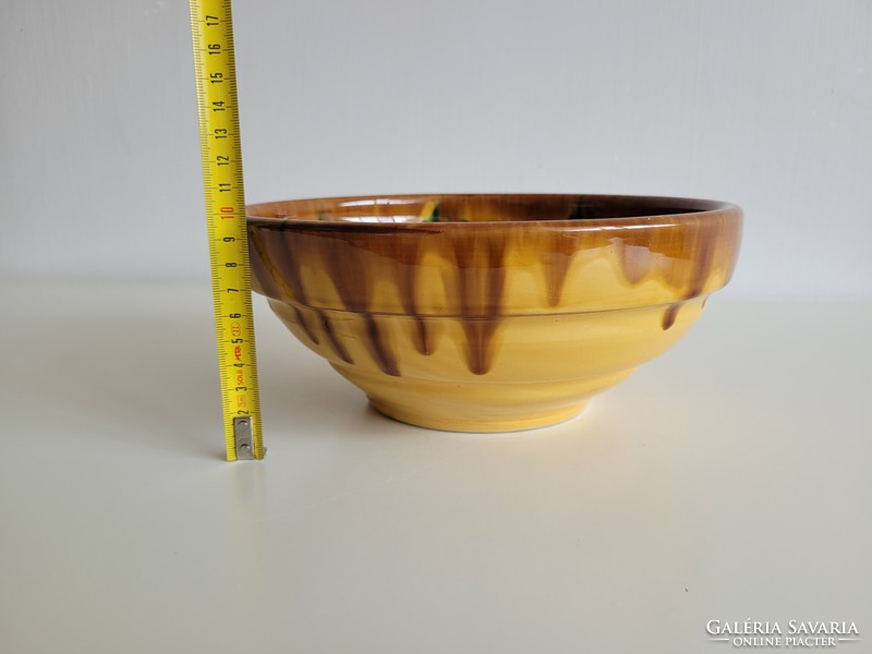 Retro large ceramic decorative bowl mid century old bowl wall bowl wall decoration