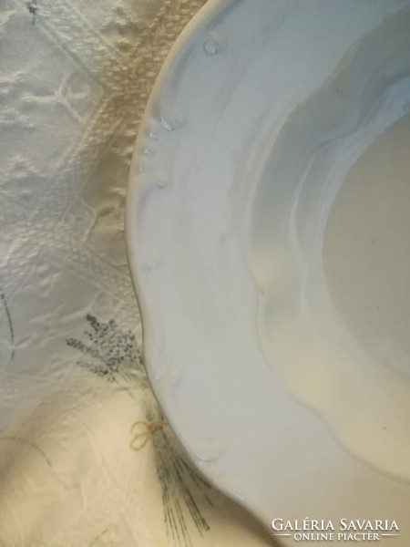Zsolnay porcelán fehér tányérok