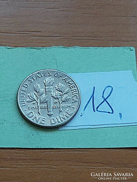 Usa 10 cent dime 1965 franklin d. Roosevelt, copper-nickel 18
