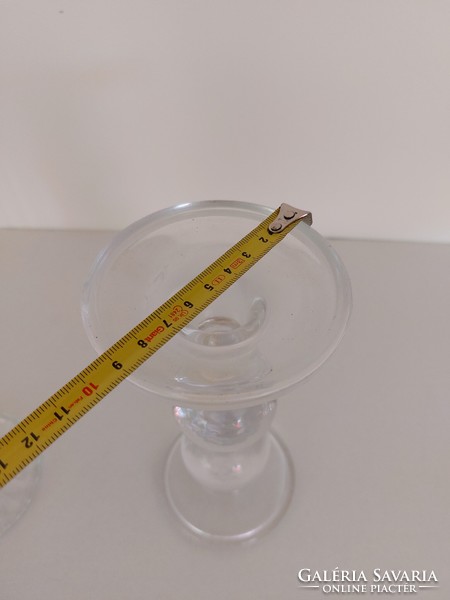 Modern mécsestartó üveg gyertyatartó madaras kalitkával 3 db