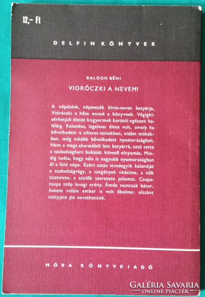 Dolphin books - beni balogh: my name is Vidróczki! - Children's and youth literature