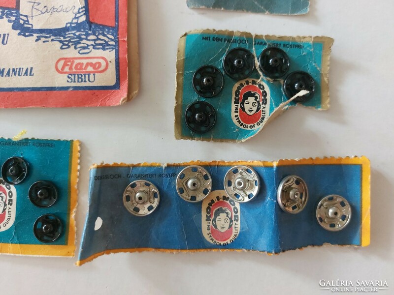 Régi Koh-i-noor kapcsok retro fém varrókellékek