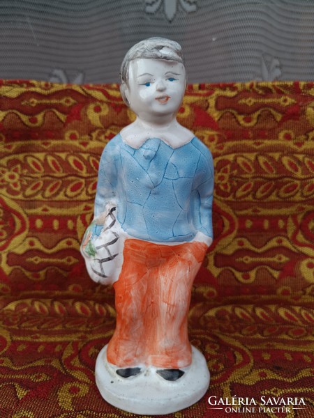 Flawless hand-painted Hungarian ceramic sculpture 1920s-30s